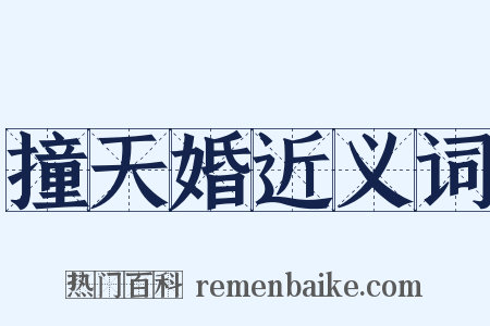 撞天婚近义词是什么意思的图片